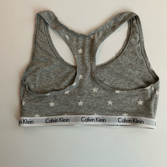 Calvin Klein gray and white  star pullover bra - Picture 3 of 5